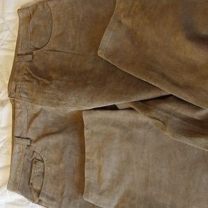 Coldwater Creek suede leather 👖jeans size 16